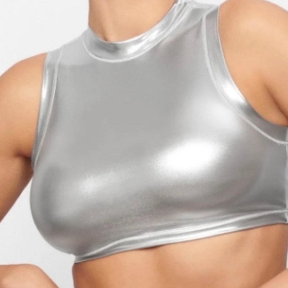 SKIMS MOCK NECK SWIM TOP